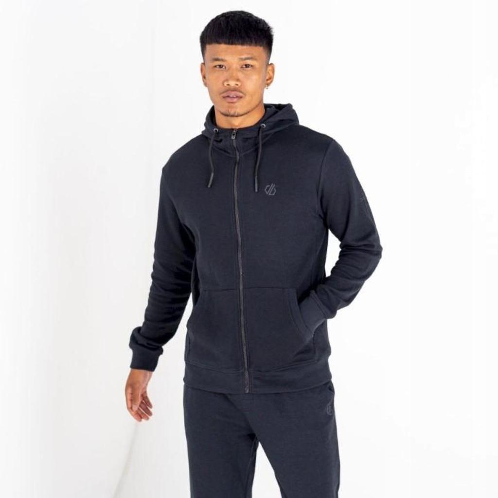Y8097 Dare2B Full Zip Hoodie Modulus Cotton Charcoal Grey Bluza Męska Xxs