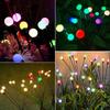 6 Led Solar Light Outdoor Garden Decoration Landscape Lights Firework Firefly Lawn Lamps Country House Decor Lamp