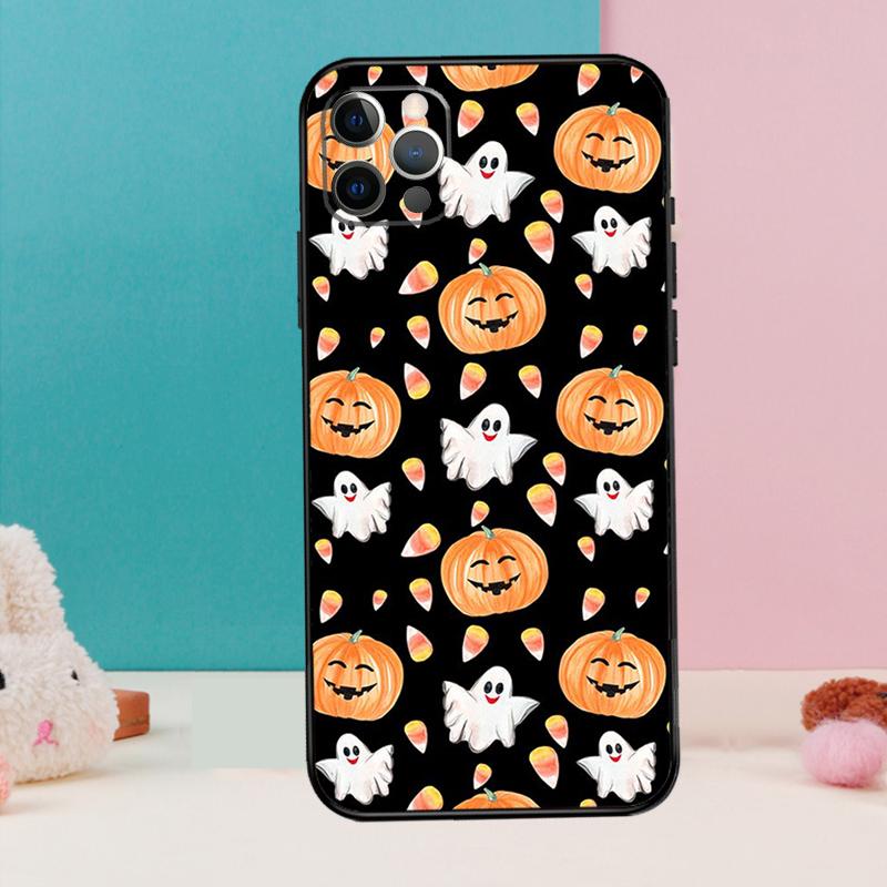 Halloween Pumpkins Phone Case For iPhone 17 Air 16 15 14 12 11 13 Pro Max 12 13 Mini 15 16 Plus 16e Cover Coque