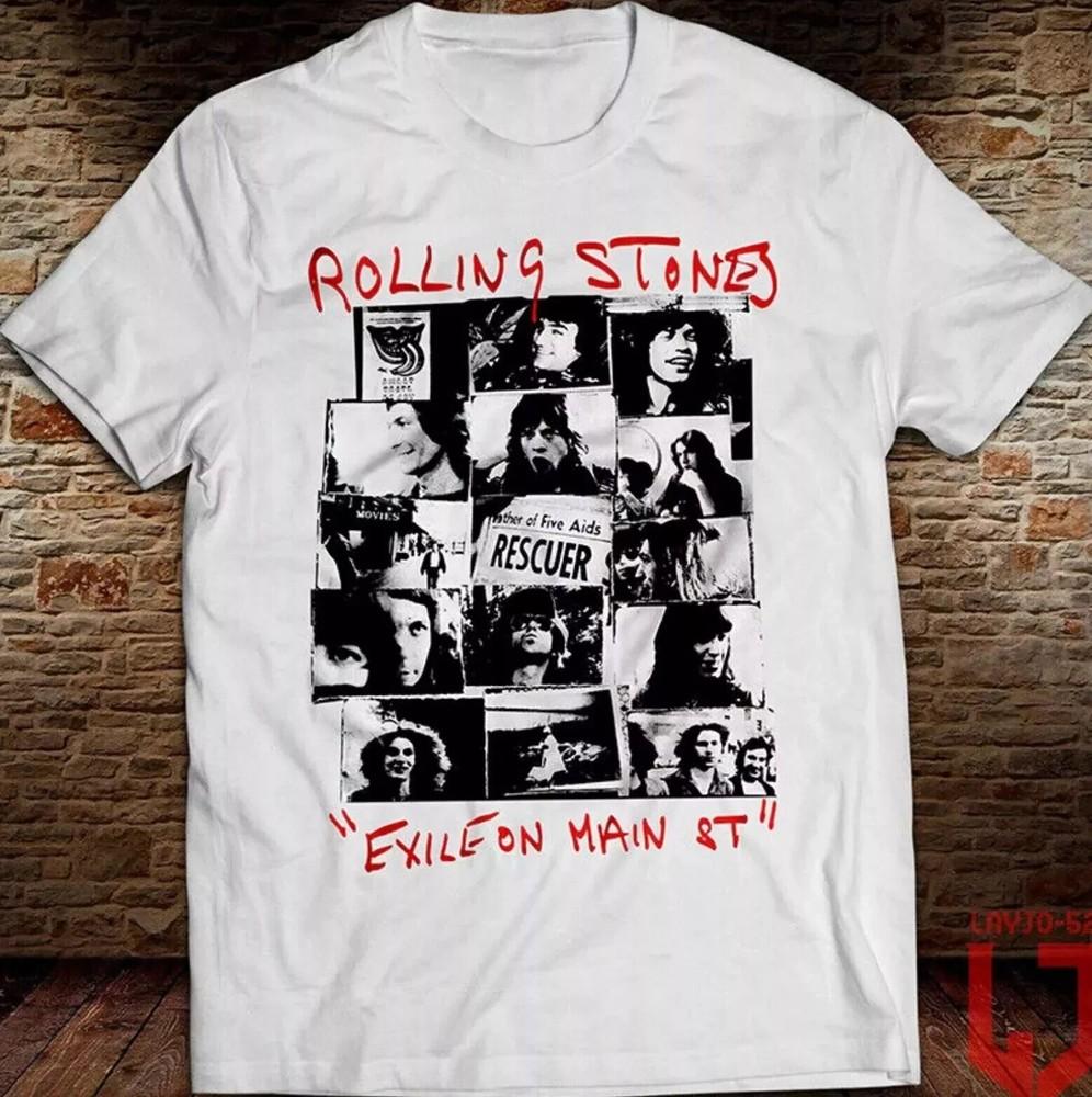 The Rolling Stones Exile on Main St Мик Джаггер Кит Ричардс Футболка, Размер S-5XL Унисекс Футболка M