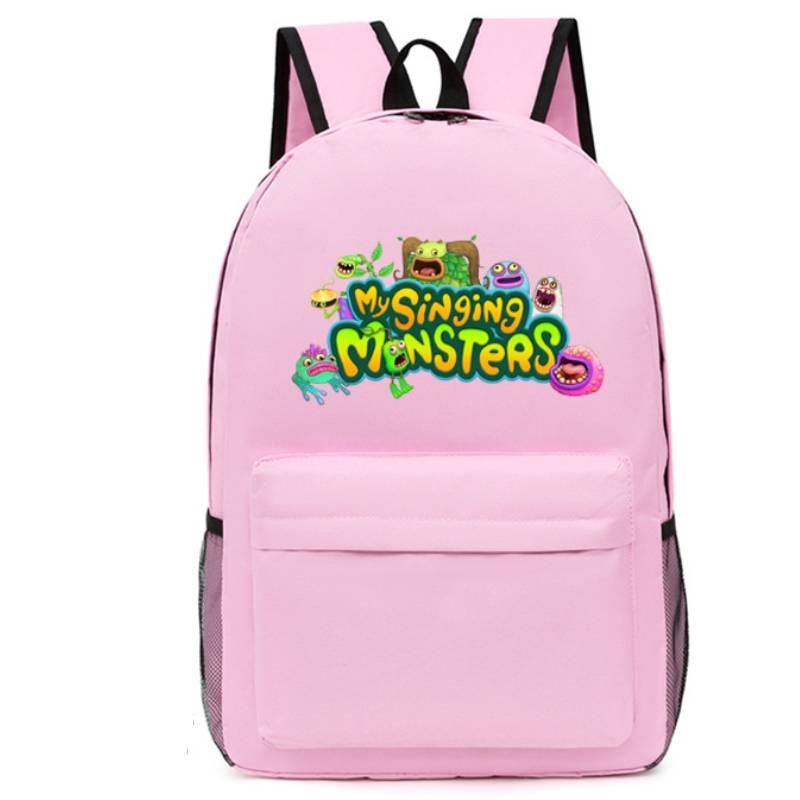 My Sing Monsters Game Style Backpack Load Reduction Waterproof Large Capacity