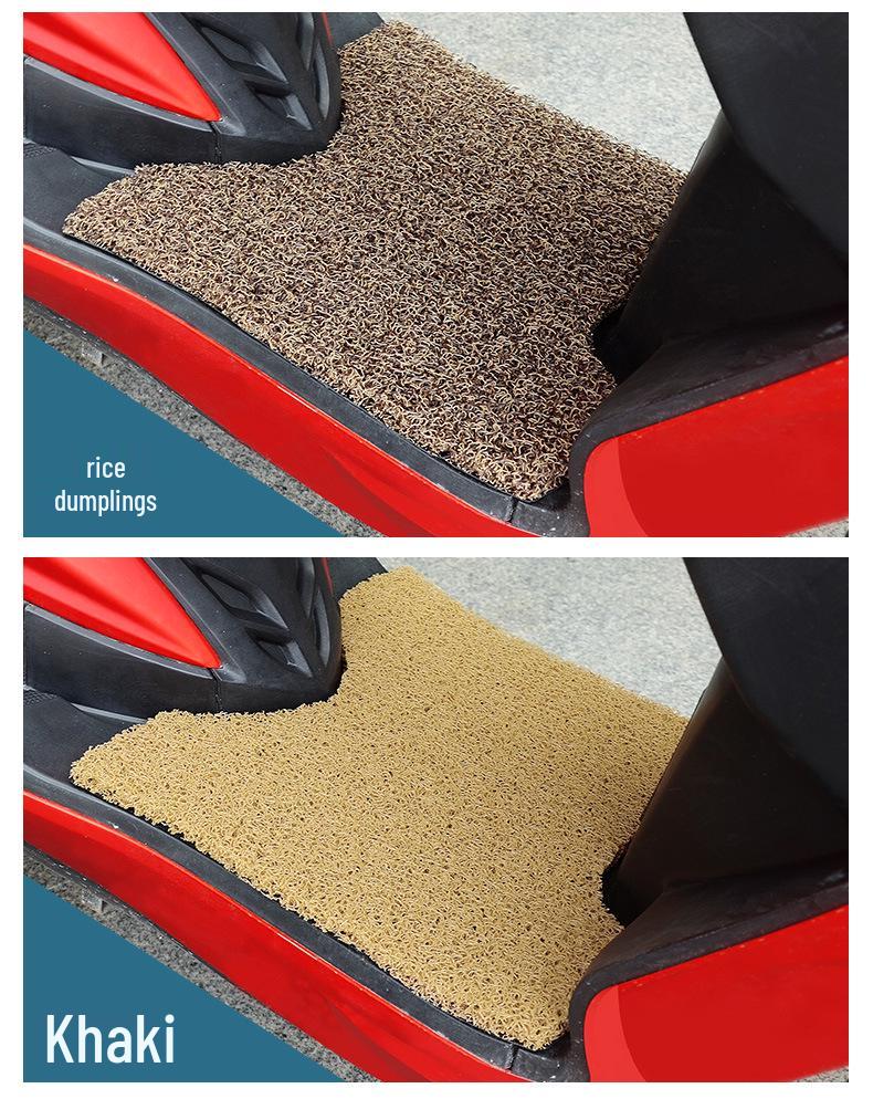 Bresson BL150T-D Retro Blue Motorcycle Non-slip Waterproof Foot Mat