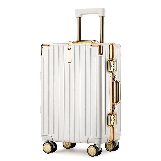 Lightweight Aluminum Spinner Trolley Case with Durable Frame & Large Capacity for Short Trips