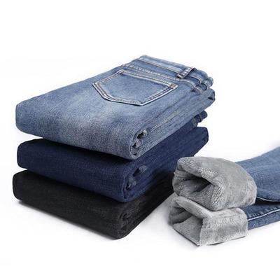 Winter Thick Plus Velvet Women High Waist Skinny Jeans Simple Fleece Warm Slim Fit Stretch Ladies Casual Denim Pencil Pants