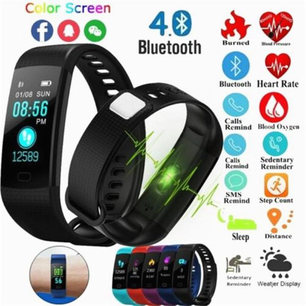 Y5 Bluetooth Smart Watch Bracelet Wristband Fitness Tracker Blood Pressure Heart Rate Monitor