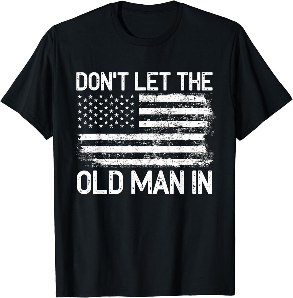 Retro Don't let the old man in vintage American Flag T-Shirt