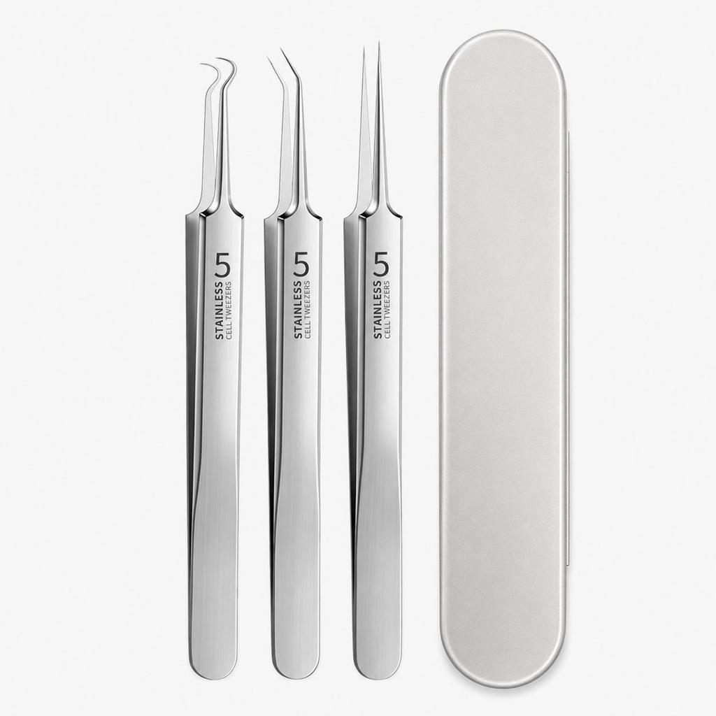 Ultra-Fine Tweezers Blackhead & Pimple Extraction Needle Set – Pointed Tip Beauty Tool for Acne Treatment