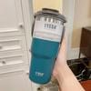 Tyeso Thermosflasche Kaffeetasse Edelstahl Doppelwandige Isolierung Kalt Und Heiß Thermosbecher Reisebecher Vakuum-Wasserflasche
