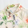Jnleaog New Arrival Women's Clothing Fashion Style French Style Casual Fashion Personalized Minority Florals Print Satin Shirt