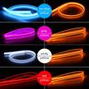 24V Truck LED Daytime Running lights Headlight Turn Signal Light Bar Flexible DRL Start Scanning Ultra-thin Car Decoration Light