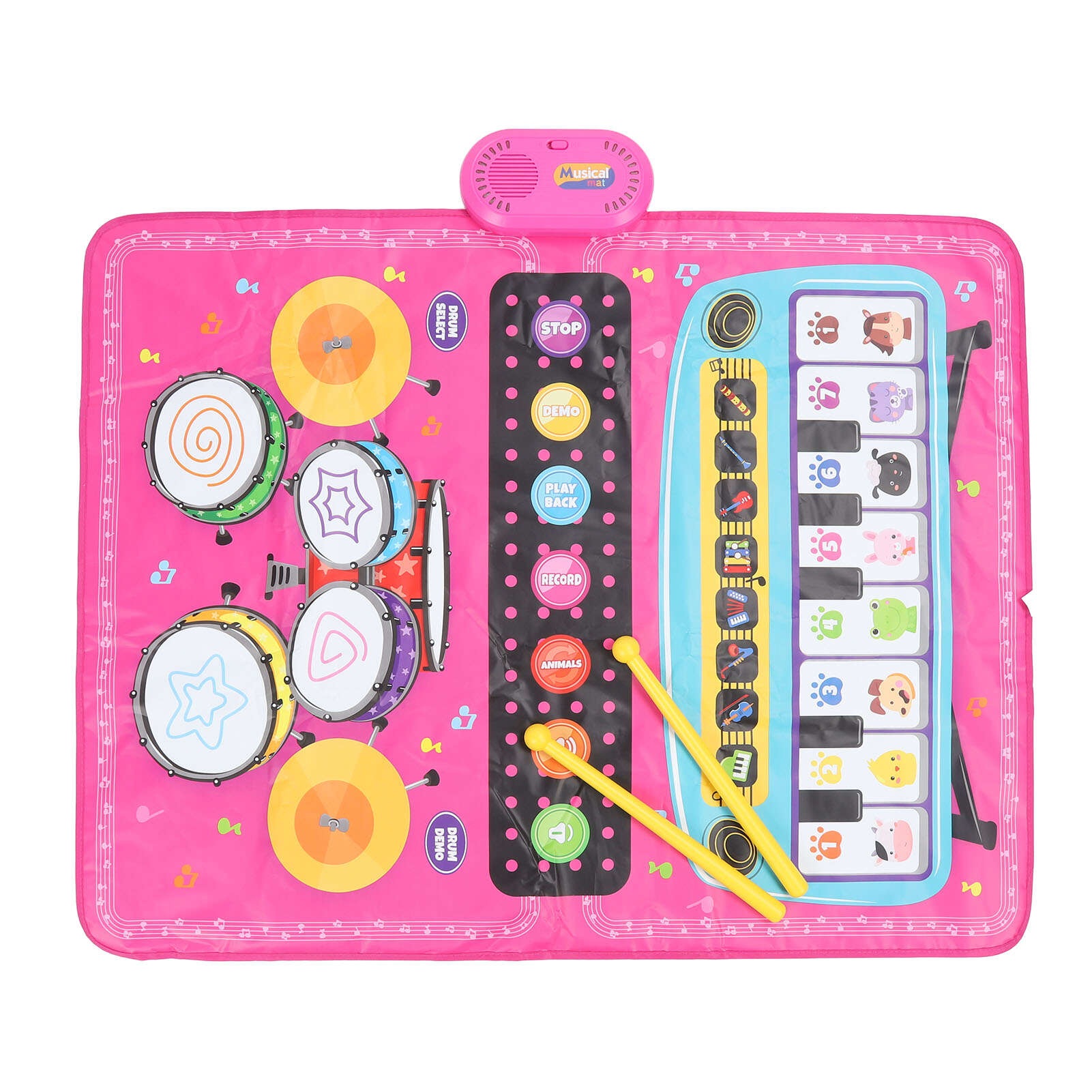 

3 в 1 детский музыкальный коврик клавиатура танцевальный коврик барабанная установка раннее образовательное обучение музыкальная игрушка пианино коврик для мальчиков девочек розовый