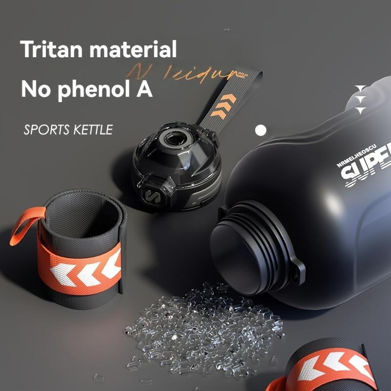 Water Bottle with Capacity Graduation, 2200ml/2600ml, with Handle and Tote, with Tea Compartment, Suitable for Fitness, Outdoor, Daily Use