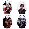 Lebhafter Demon Slayer Kimetsu No Yaiba 3D-gedruckter Hoodie für Freizeitkleidung