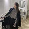 Large Size Striped Bottoming Shirt Long-sleeved T-shirt for Women in Autumn and Winter Fashionable and Versatile