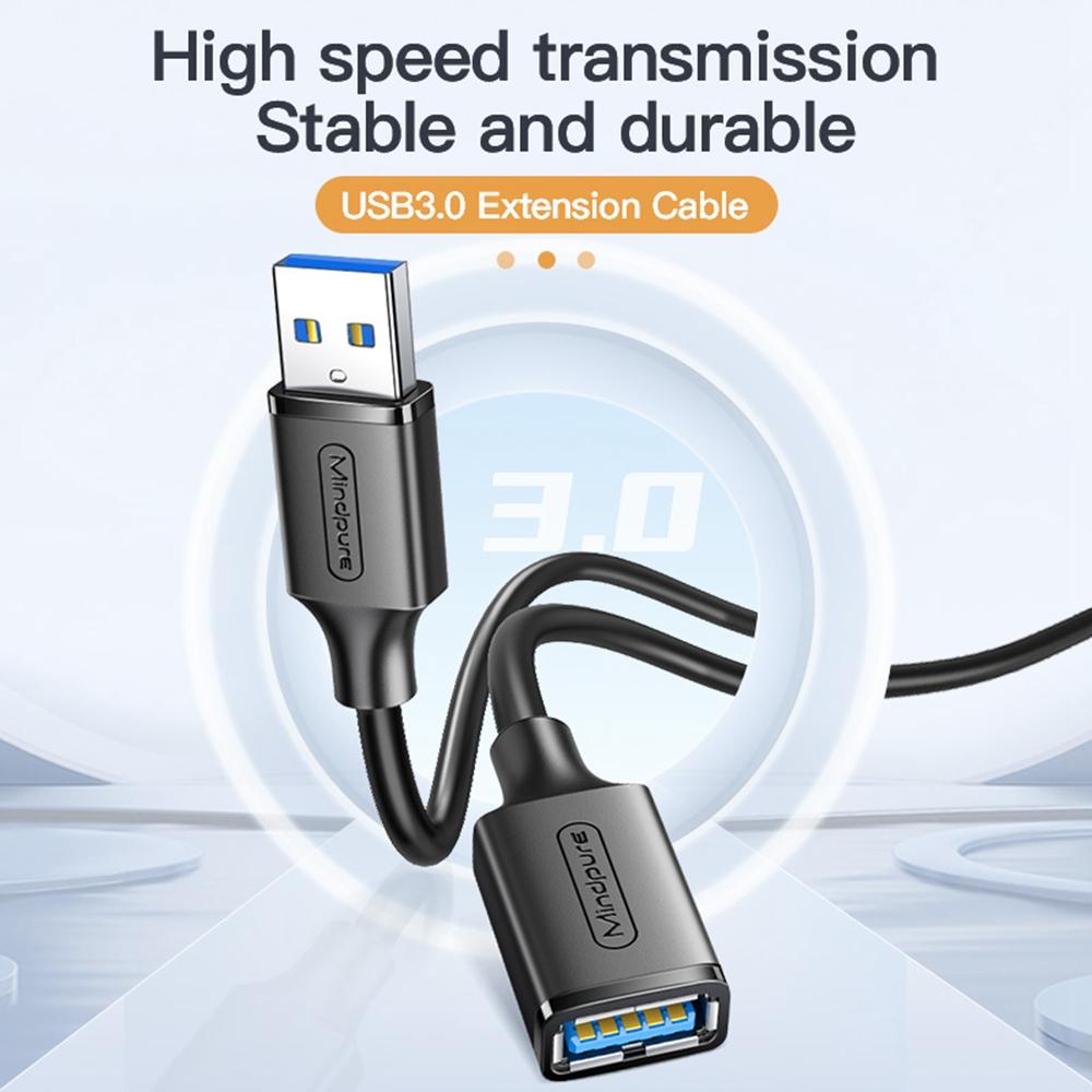 

MINDPURE US103 1.5m Fast Speed USB 3.0 Extension Cable Male to Female Extender Cord for Laptop PC As Shown A