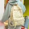 Niedlicher Rucksack mit Bärenaufdruck für Damen und Mädchen, Modischer Tagesrucksack für Schule und Reisen mit mehreren Taschen