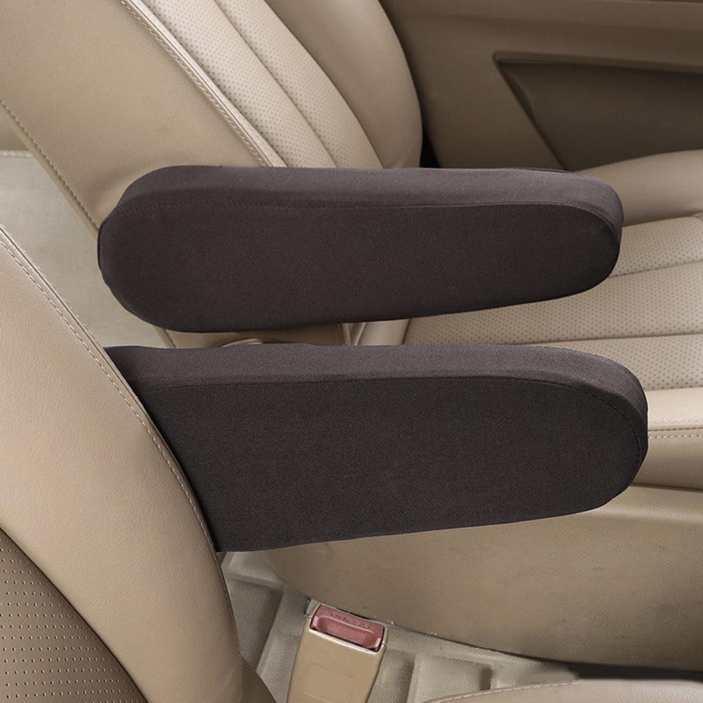 Universal Fit Automotive Elasticity Cloth Fabric Armrest Covers for Car Trucks SUV Universal Armrest Protector