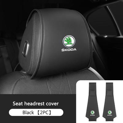 2 db Autó Fejtámla Huzat Autó Fej Fejtámla Párna Nyakpárna Tok SUPERB RAPID KAROQ FABIA YETI Octavia KAMIQ KODIAQ-hoz nlvg96