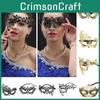 Exquisite Metallic Mask For Dance Parties And Festive Role-playing Halloween Eyemask