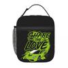 Youth Share The Love Isolierte Lunchtasche für Damen Kinder Tragbare Lebensmittelboxen Thermische Lunchbox Tragetasche