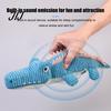 Aggressive Chewers Toys for Dogs Corduroy Crocodile Dog Toy, Squeaky Plush Chew Soft Cute Animal Shape Stuffed Small To Medium Biting, Interactive