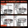 3-in-1 Commercial Burger Patty Maker Machine 4/5/6-inch Stainless Steel Heavy Duty Hamburger Press Professional Meat Patty Make