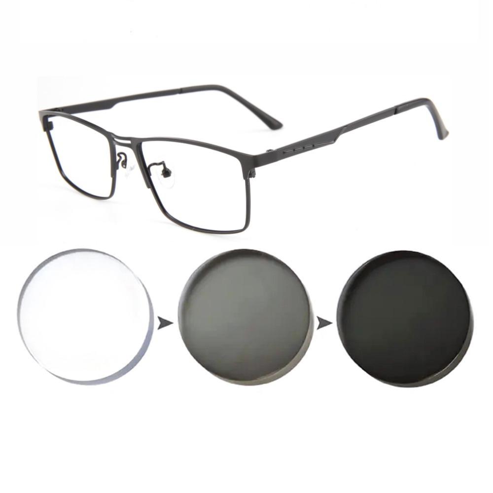 

Мужские фотохромные очки для коррекции близорукости, оправы полной формы, женские очки для чтения, очки Myopia-2.00