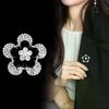 Fashion Rhinestone Flower Brooches For Women Elegant Clothing Pins Party Jewelry Gifts