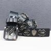 Authentic Double Stitch Rivet Spider Cowhide Belt - Western Style