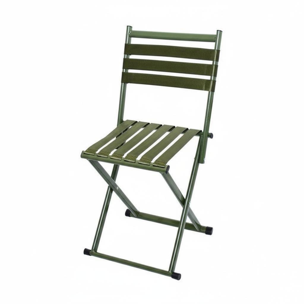 Webbed Folding Stool Foldable Design Foldable Seat Long-Lasting High Load-Bearing For Fishers Campers Fishing Hiking @Outing
