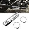 Universal Motorcycle Flame Exhaust Pipe Heat Shield Cover Heel Guard for Harley Honda Suzuki Yamaha Touring - Black