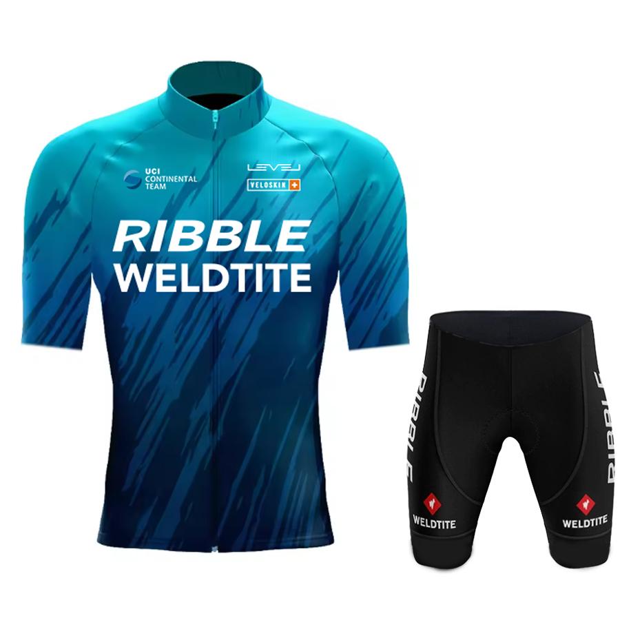 2026 Summer Breathable Cycling Suit Set Men's  Short Sleeve Racing Sport Suit Mtb Bicycle Cycling Clothing Mallot Ciclismo Hombre