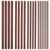BHBL 18Pcs 4 Size Walnut Dowel Rods 11.8 Inch Long Dowel Rods Wood Sticks 6/8/10/12mm Dia Unfinished Round Sticks