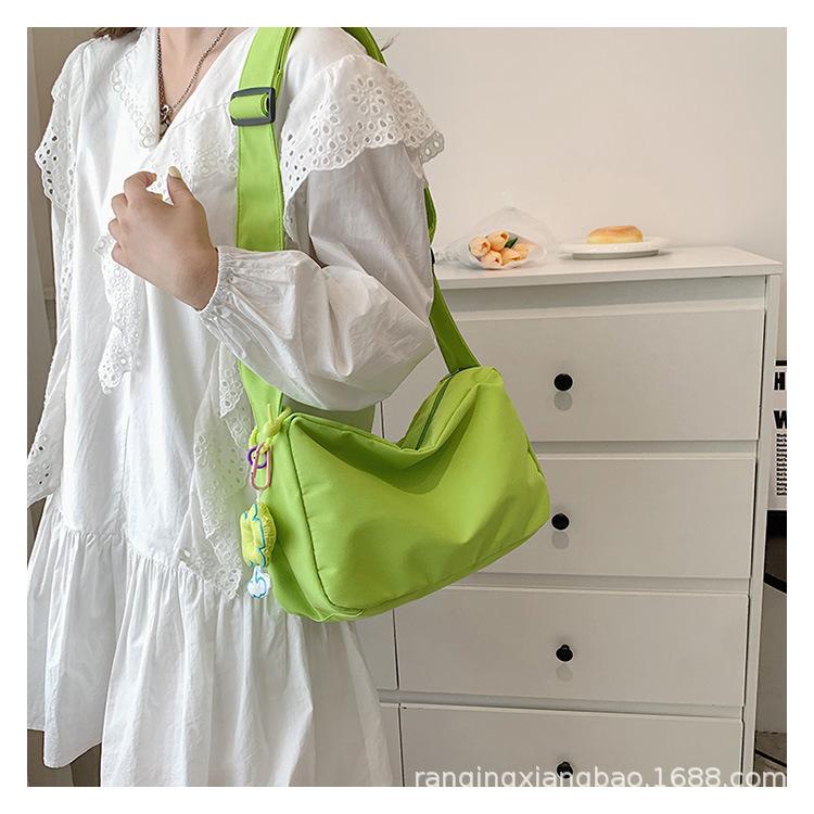 

Женская трендовая свежая студенческая холщовая сумка через плечо с логотипом Can