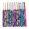 12-teiliges Häkelnadel-Set, bunte Häkelnadeln, 2,0 – 8,0 mm, ergonomische Stricknadeln, Häkelzubehör für Handarbeiten