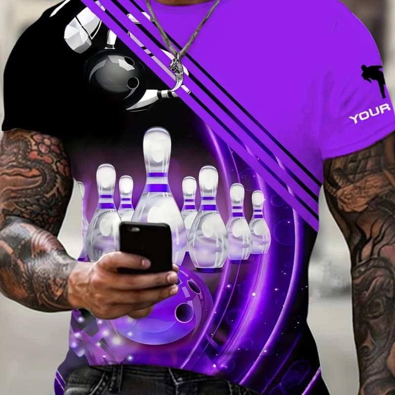 Men's Retro 3D Graphic Print T-Shirt - Perfect for Daily Wear and Vacation