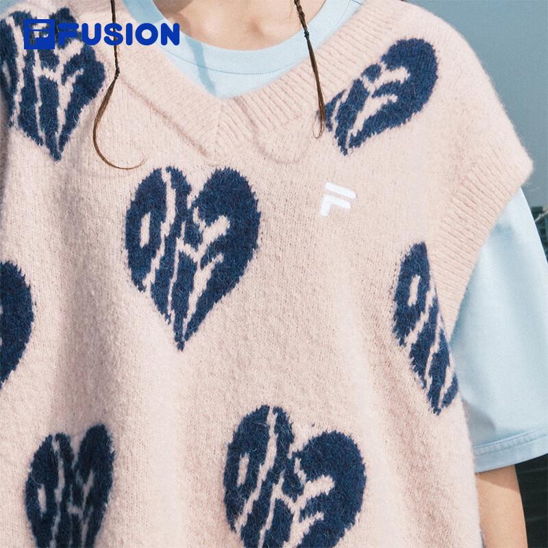 FILA FUSION Unisex Autumn 2025 Loose Knit Sweater Vest