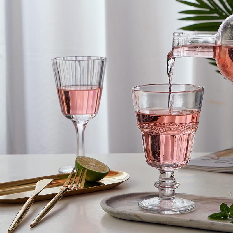 Retro Lace Red Wine Glasses (Set of 2)