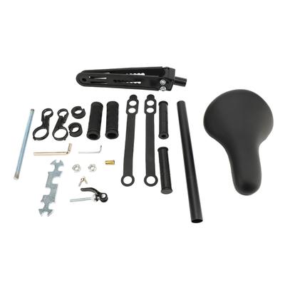 Seggiolino per bici da bambino montato anteriormente con set manubrio per mountain bike, ciclismo interazione genitori-figli