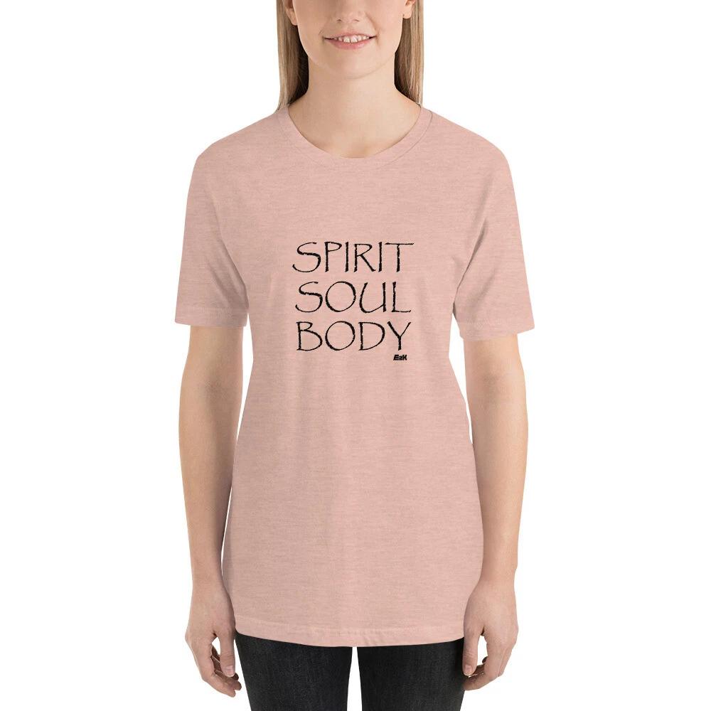 E2K Spirit soul body Unisex T-Shirt God Jesus Christ faith grace gospel cross XL