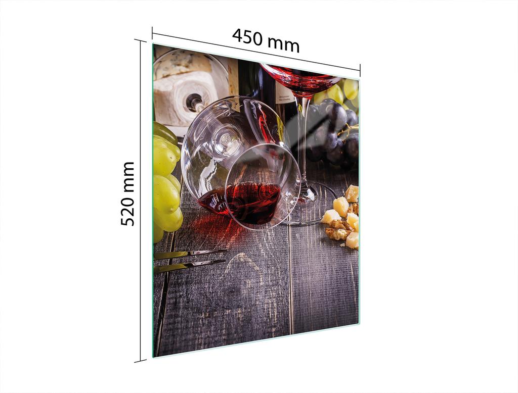 SZKLANA DESKA DO KROJENIA 45x52 WINO
