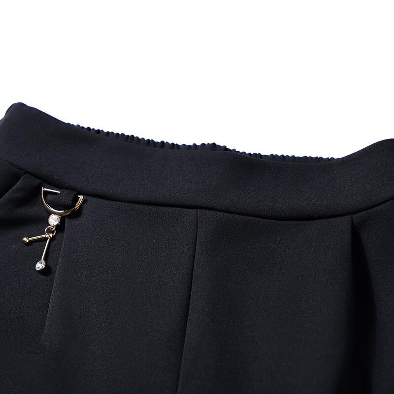 Paste Women's Elastic Waist Casual Long Pants