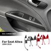 Real Soft Carbon Fiber Sticker For Seat Altea 2004-2011 2012 2013 2014 2015 2016 LHD RHD Car Window Lift Panel Interior Trim.