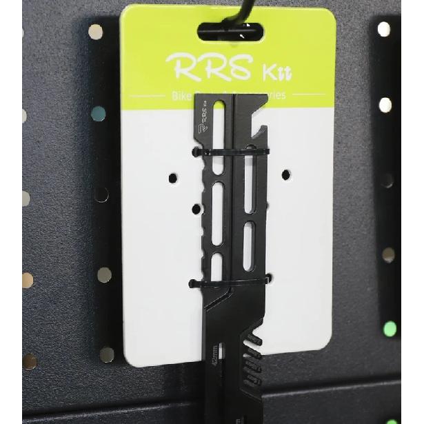 RRSkit Multi Bike Disc Brake Straightening Wrench Brake Pad Wear Indicator Gauge Rust-Resistant Rotor Truing Tool Fit All Discs