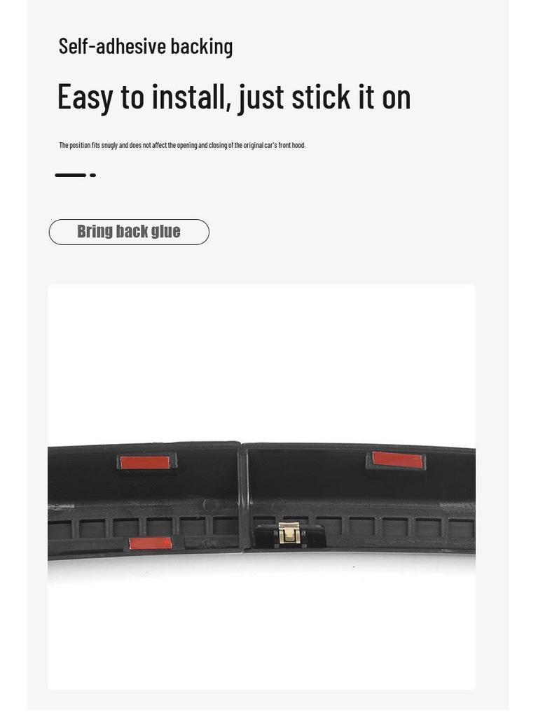 Tesla Model Y Front Hood Waterproof Deflector Strip with Buckle-Type Seal