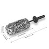 Brosse Jantes Voiture, Brosse de Nettoyage en Microfibre, Brosse de Roue de Voiture Jante sans Partie Métallique