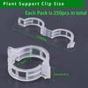 100/200/300Pcs Plant Support Clips Reusable Plant Binding Clip Tomato Trellis Clips for Vine Vegetables Grow Upright Healthier