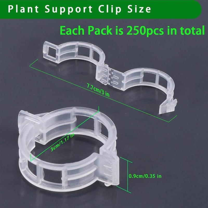 100/200/300Pcs Plant Support Clips Reusable Plant Binding Clip Tomato Trellis Clips for Vine Vegetables Grow Upright Healthier