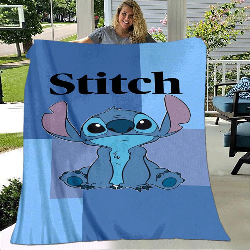 1pc Stitch Printing Blanket - Soft, All-Season Throw for Living Room, Bedroom,Travel