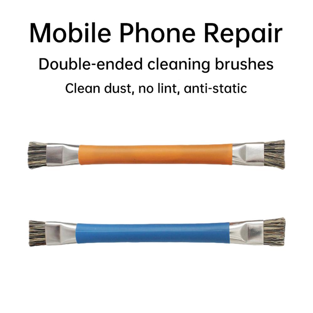 Safe Brush Anti-Static Motherboard PCB Cleaning Brush for Mobile Phone Repair Hand Tool Kit Double Head